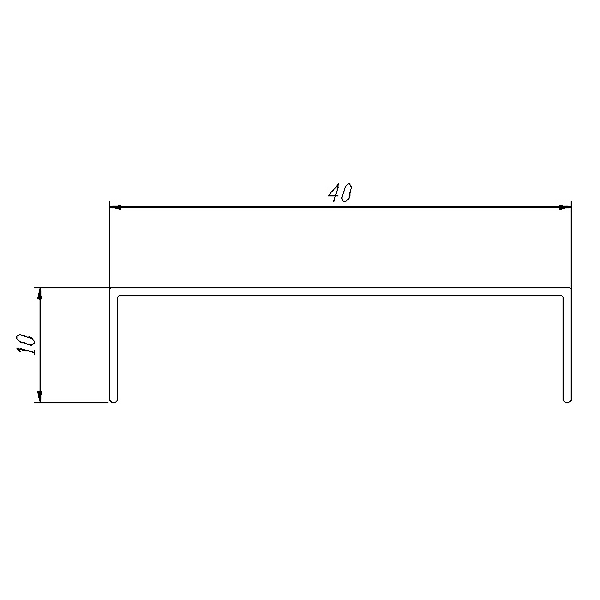 40x10 Aluminum U Channels