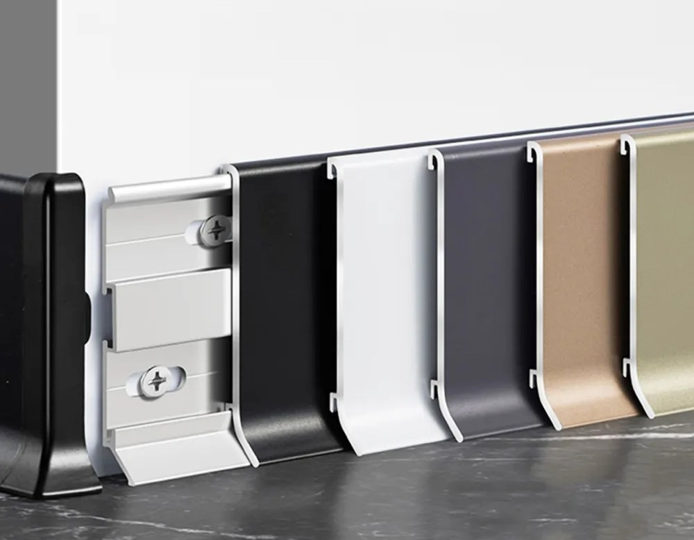 Aluminum Clip-On Skirting Board