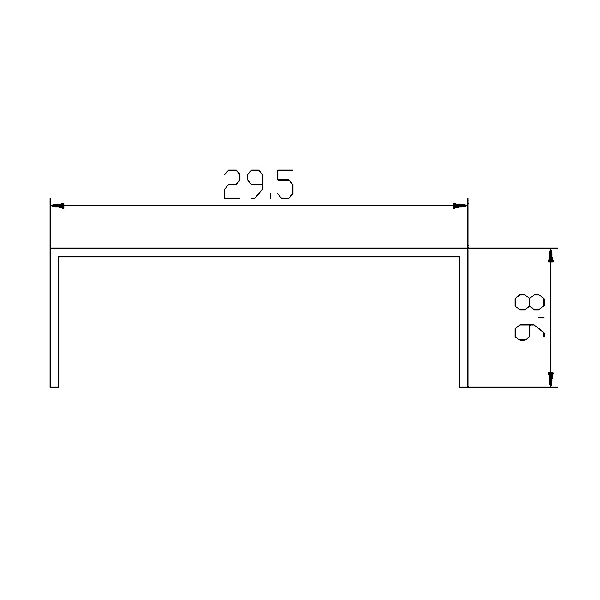 30x10 Aluminum U Channels
