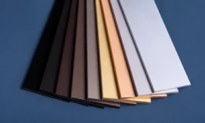 Anodized aluminum colors on aluminum profiles