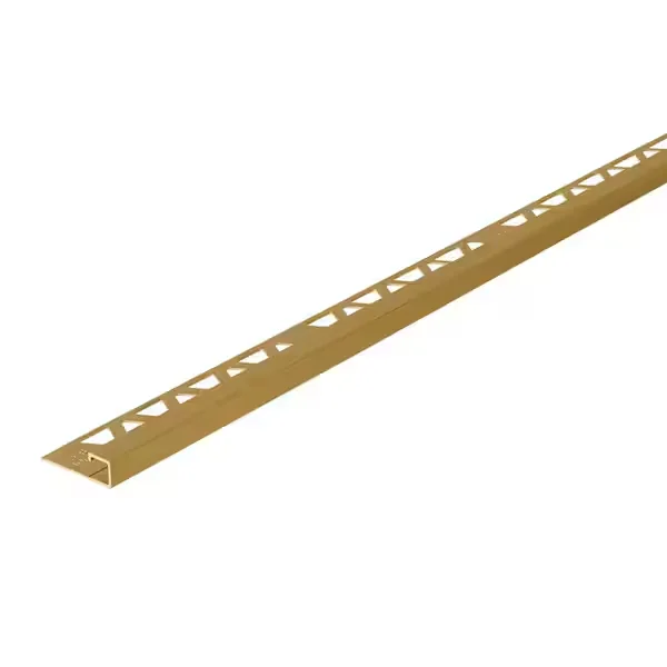 Gold anodized aluminum profile finish