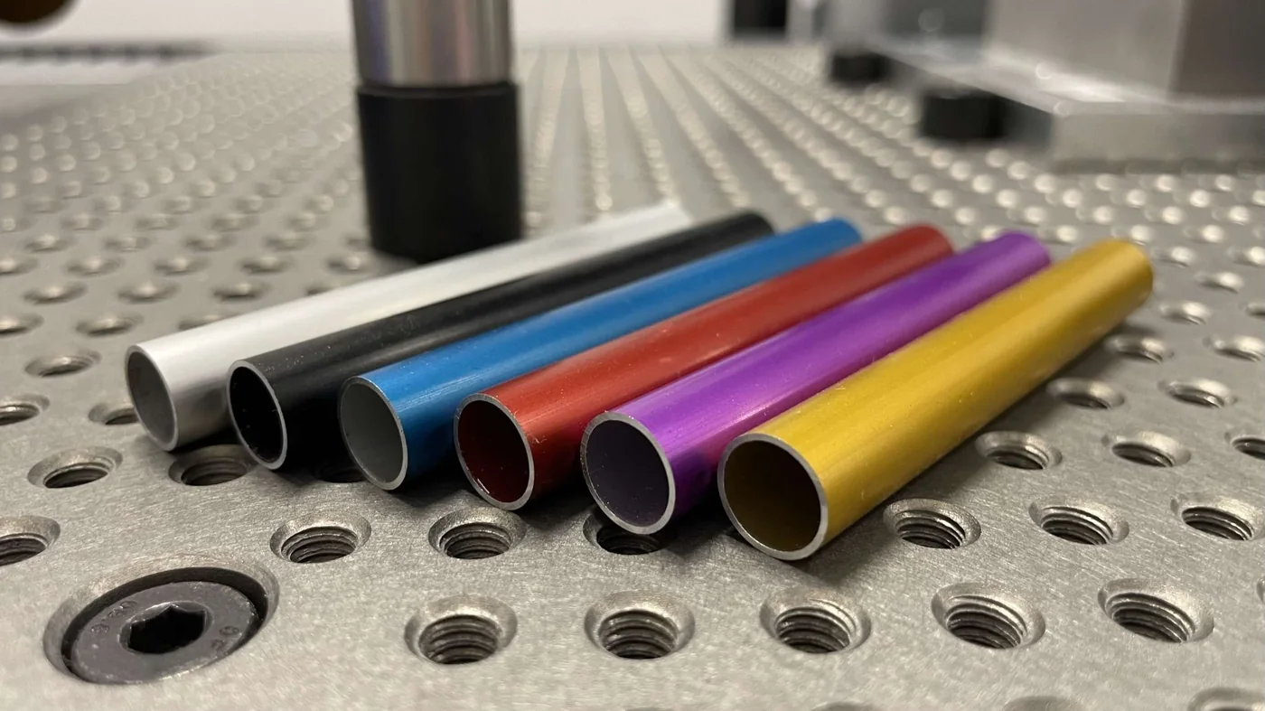 Five methods used to create anodized aluminum colors