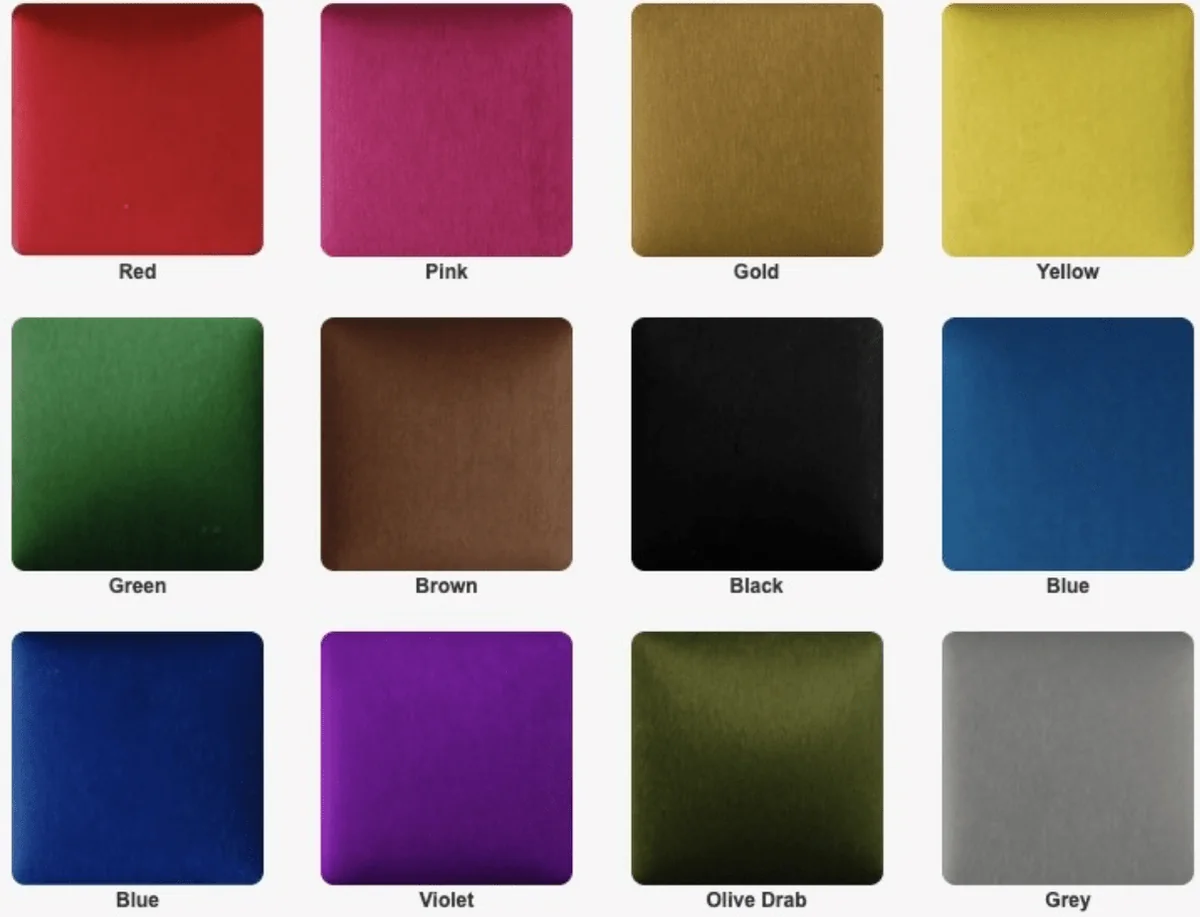 How to select the right anodized aluminum colors