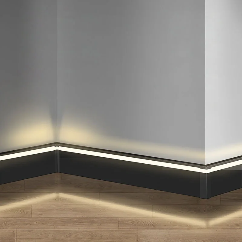 Modern LED skirting board used for ambient floor lighting