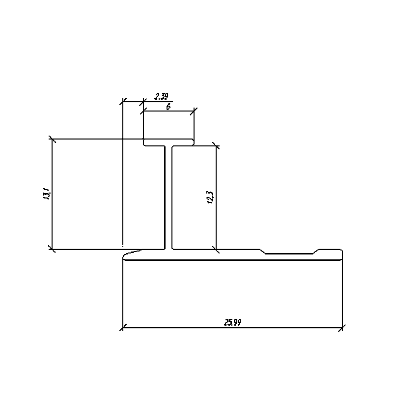 12.3MM H Wall Panel Trim