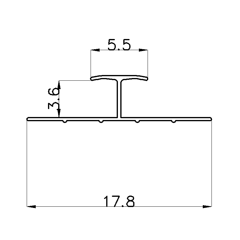 3.4MM H Wall Panel Trim