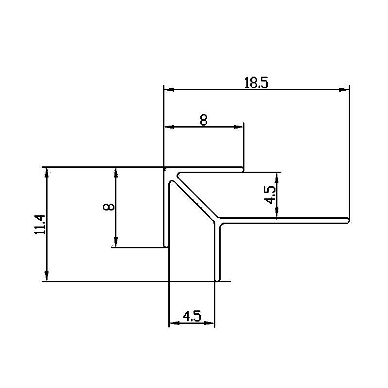 4.5MM Arrow Outside corner trim