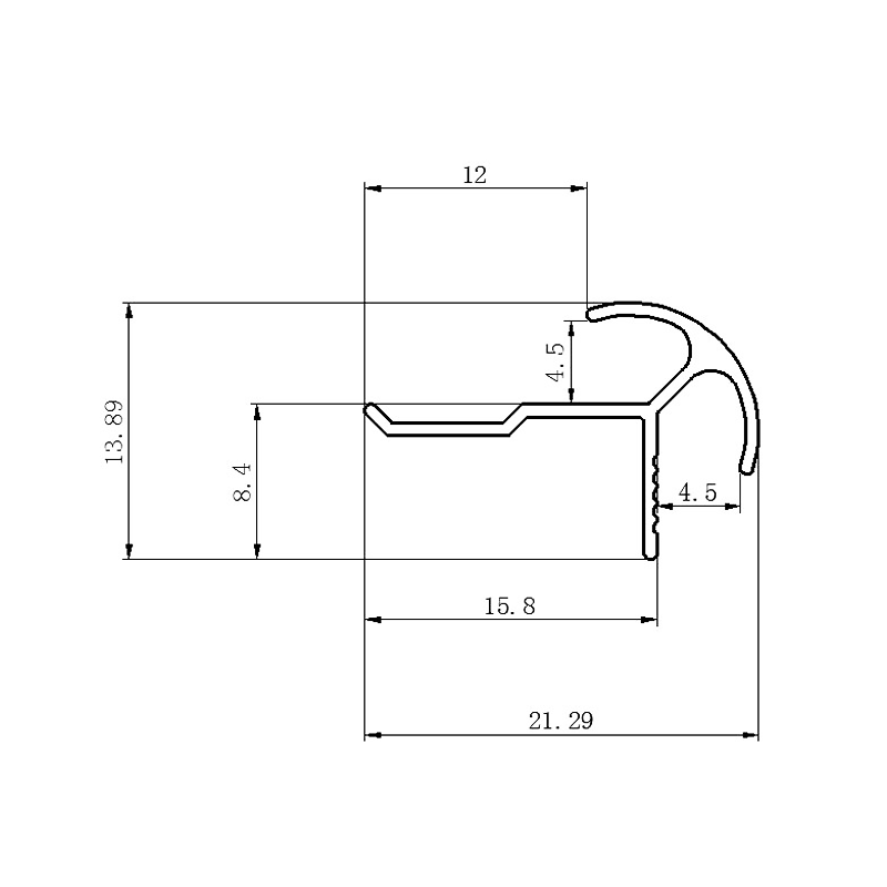 4.5MM Radiused Outside Corner Trim
