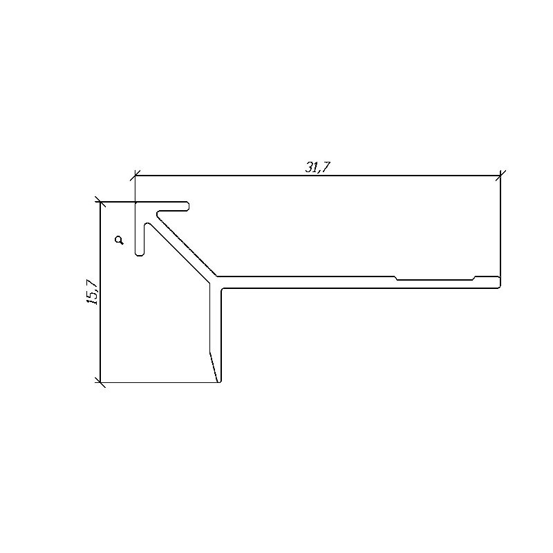 5.5MM Arrow Outside Corner Trim