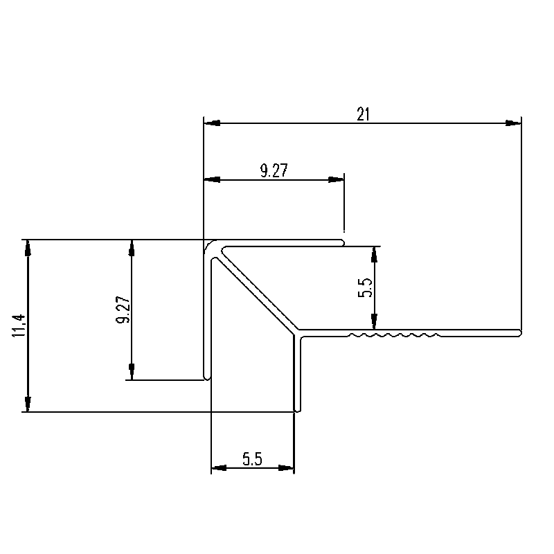 5.5MM Long Arrow Outside Corner Trim