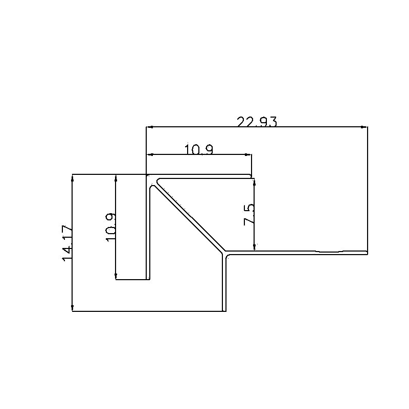 7.5MM Arrow Outside Corner Trim