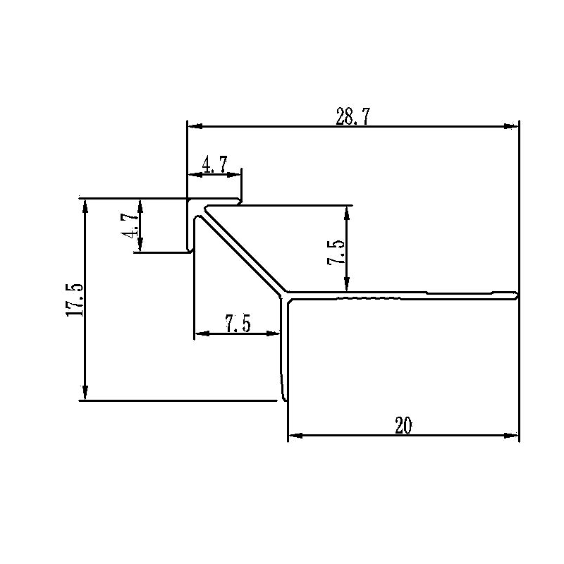 7.5MM Small Arrow Outside Corner Trim