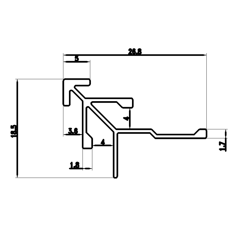 8.3MM Double Arrow Outside Corner Trim