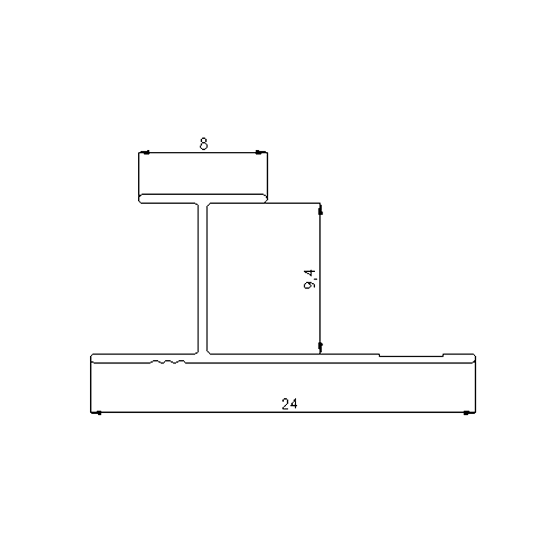 9.4MM H Wall Panel Trim