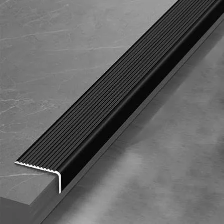 Aluminum metal stair edge nosing profile for a stair tread