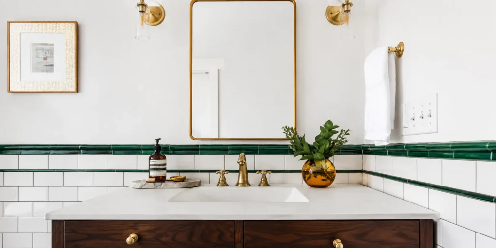 How to finish tile edge without trim using clean tile details