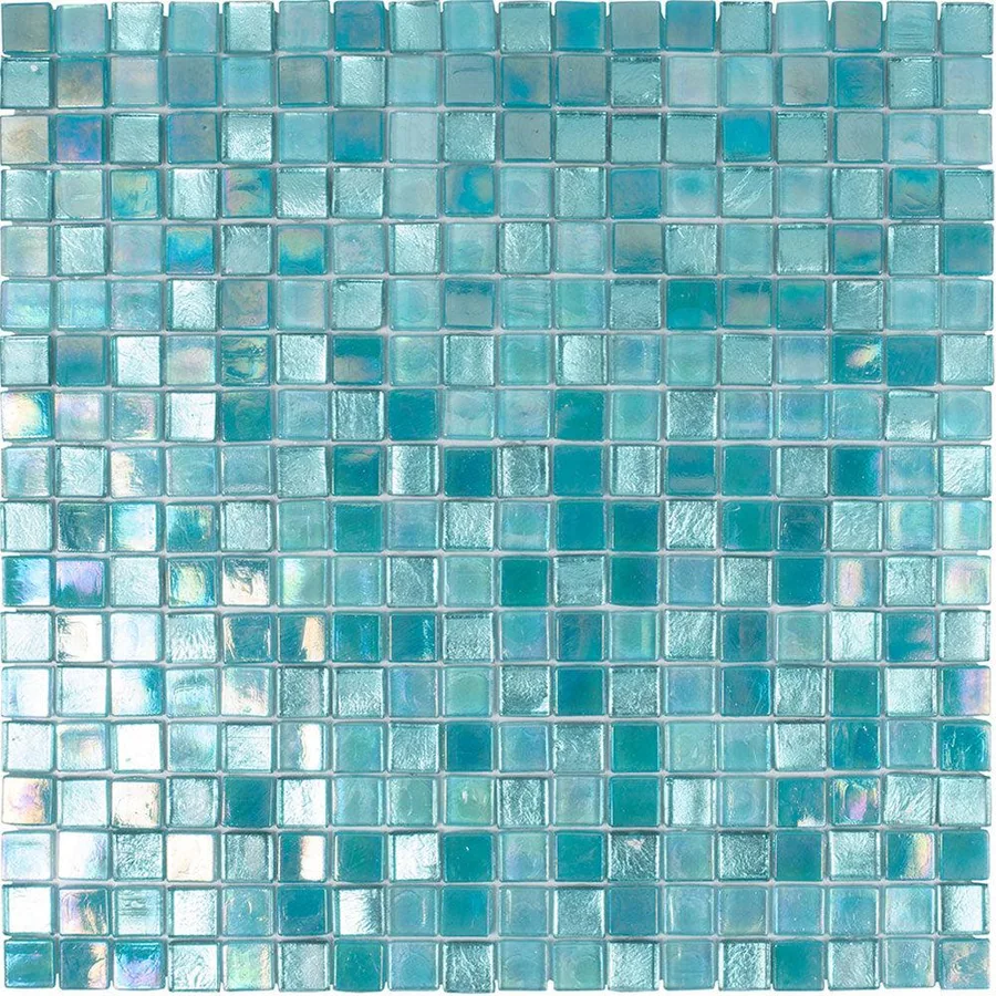 Glass tile edge material selection for exposed sides
