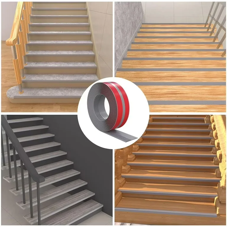 Economical vinyl stair nosing for an indoor stair edge