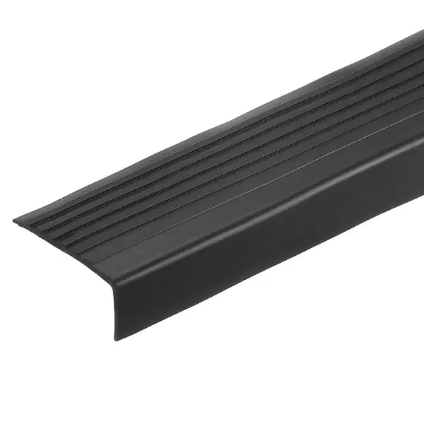 L-shaped stair nosing profile covering the tread edge