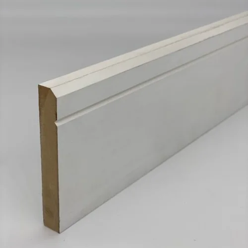 Painted MDF skirting board for decorative dry interiors