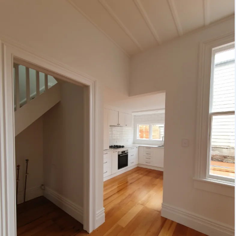 Modern skirting board in an apartment or villa interior