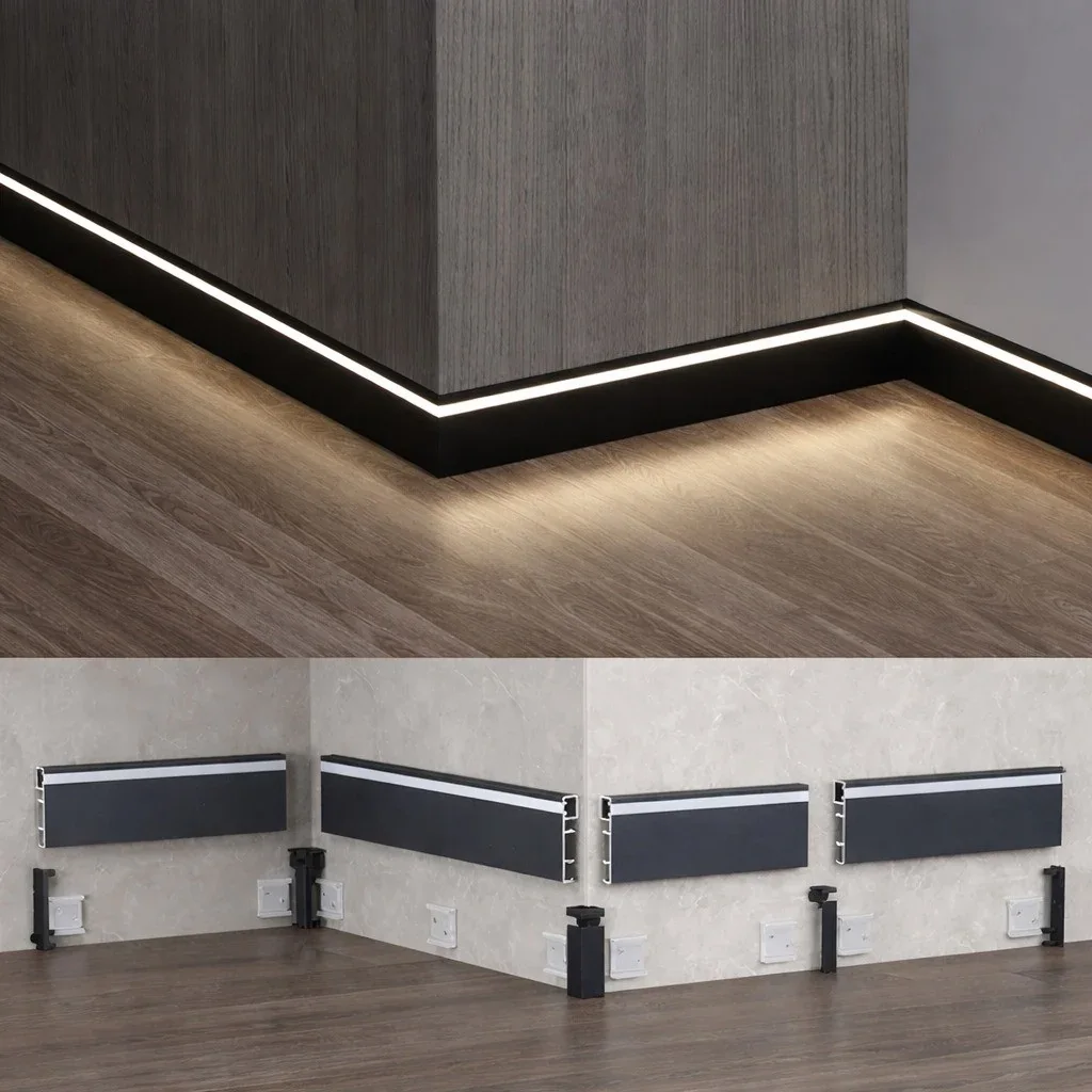 Comparing plastic skirting board with metal alternatives