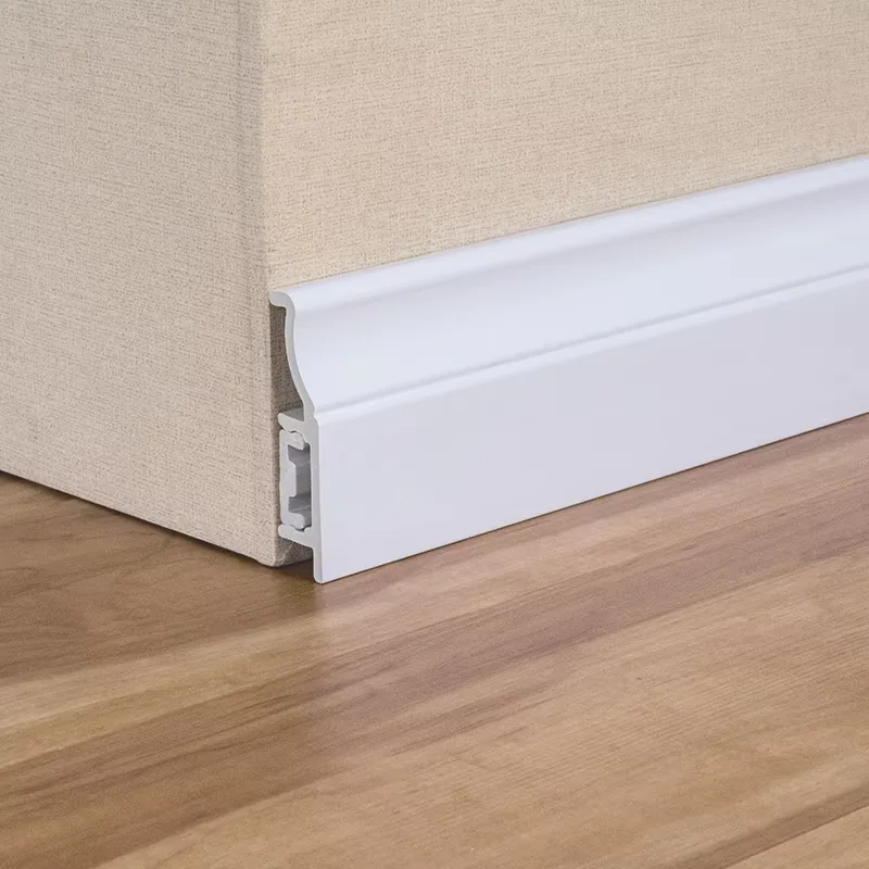 Water resistant PVC and vinyl skirting board