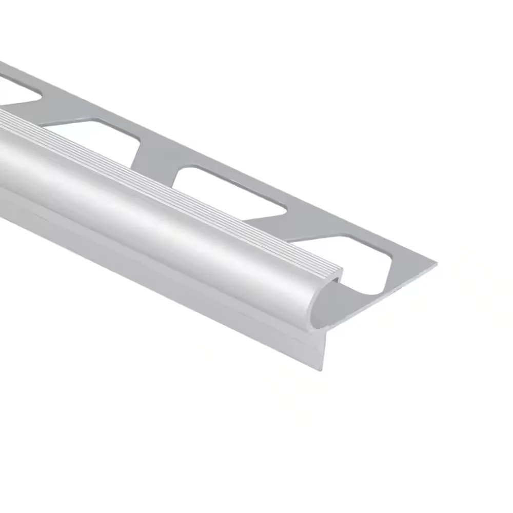 Rounded bullnose metal stair nosing profile