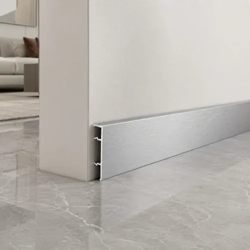 Square edge skirting with a clean contemporary profile
