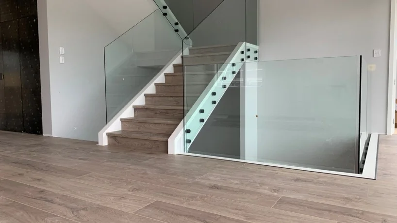 Vinyl stair nosing selected for a practical indoor staircase