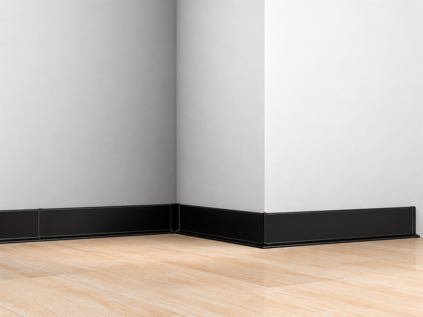 Baseboard surface finish matched or contrasted with the interior