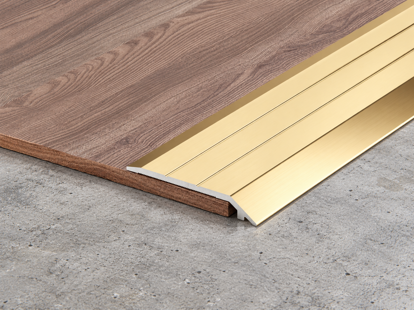 Checking floor height difference before choosing a carpet transition strip
