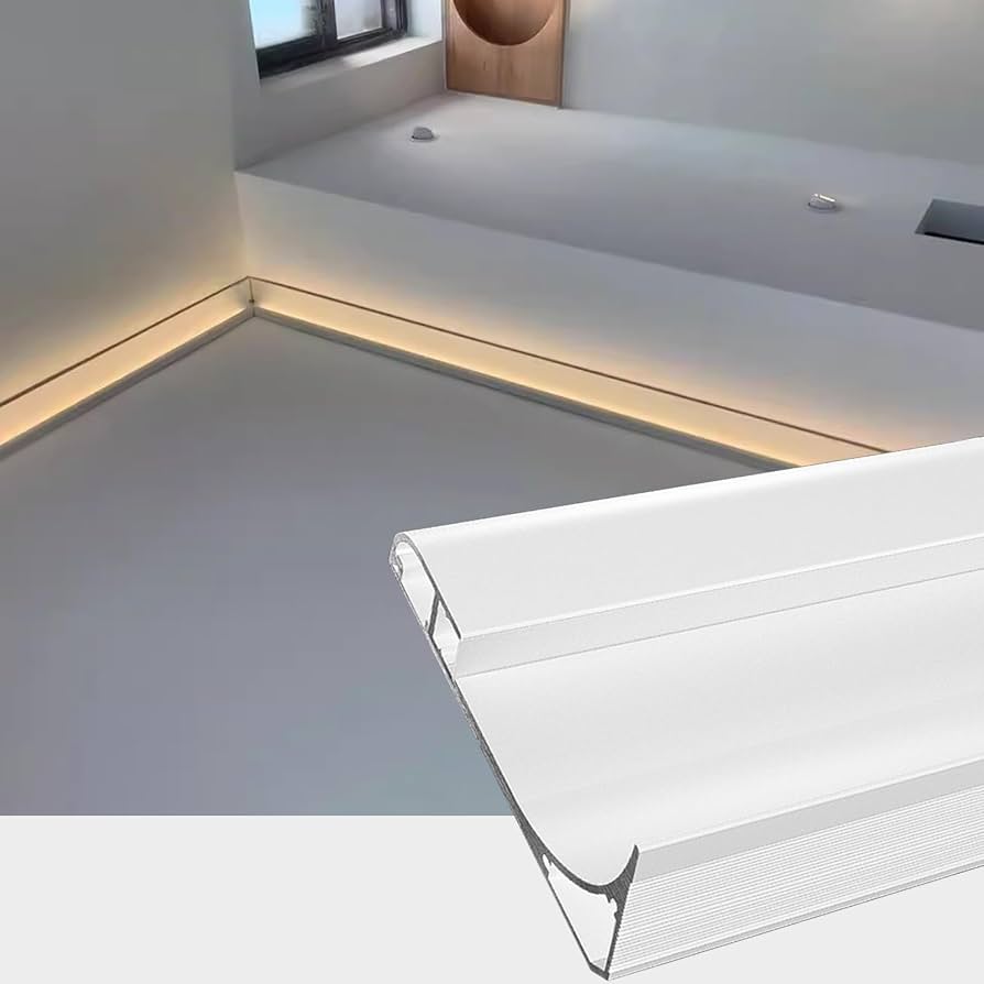 Surface-mounted LED Skirting Board profile