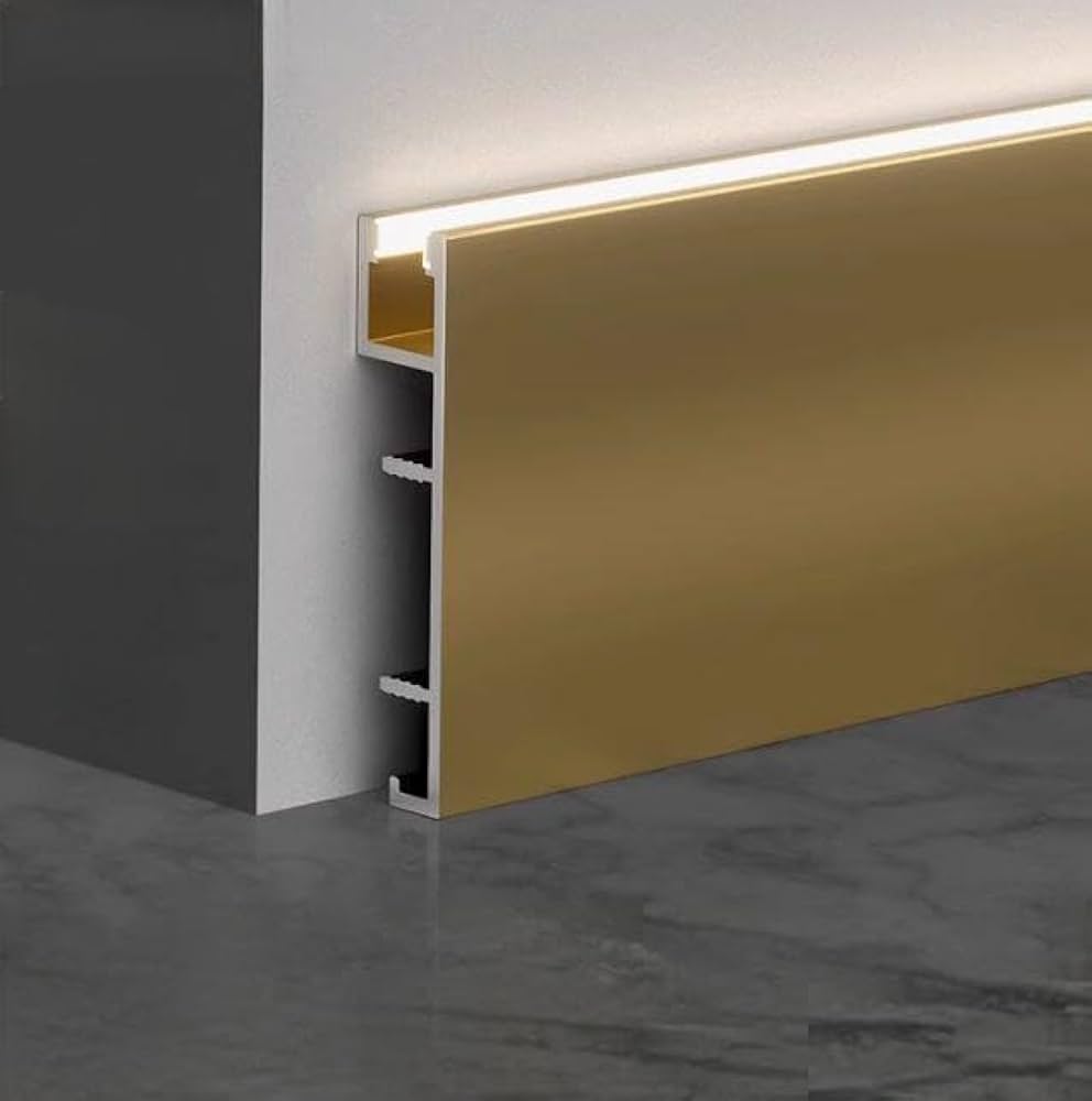 Upward-lighting and downward-lighting LED Skirting Board designs