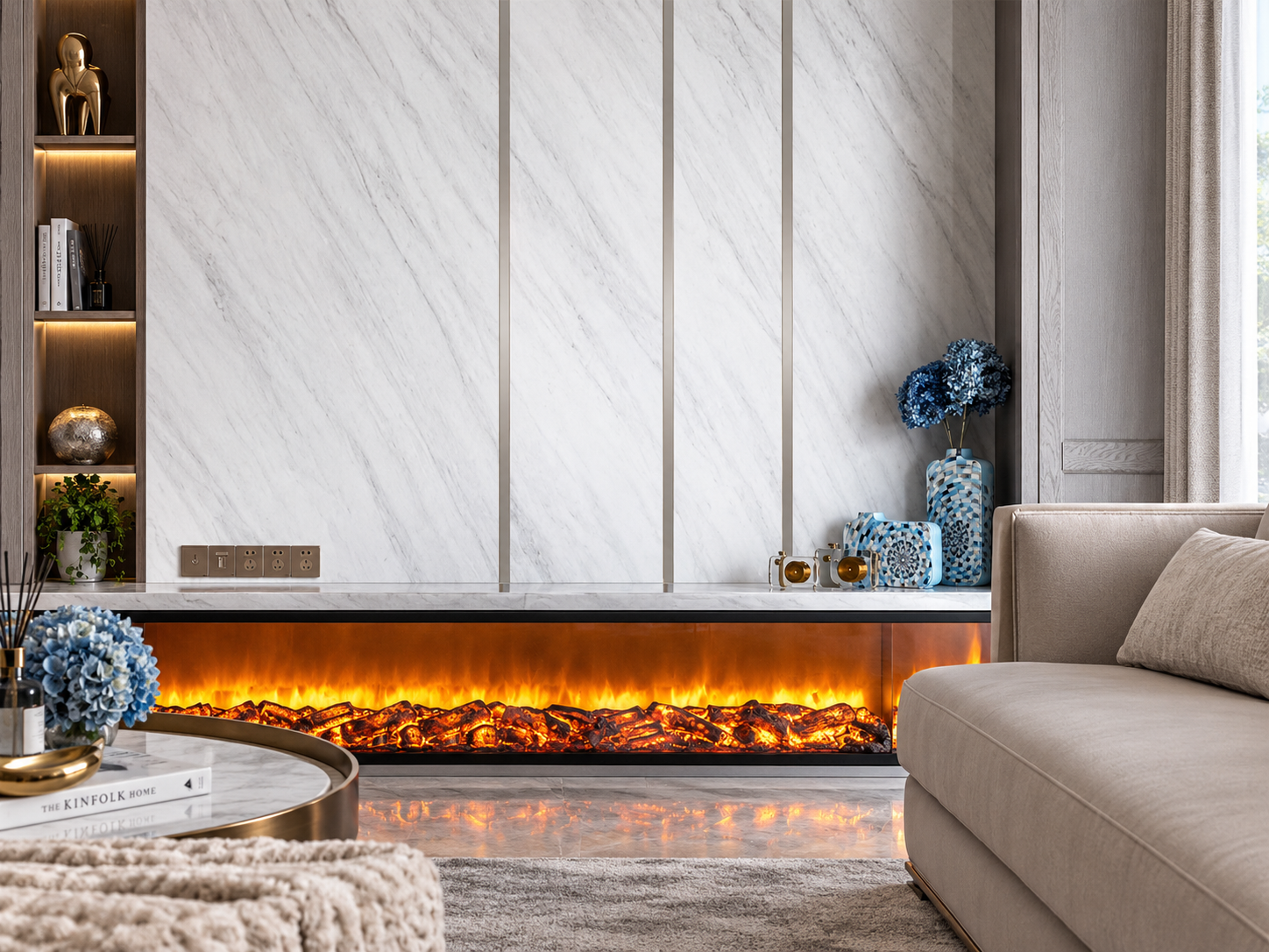 Aluminum wall panel trim profile
