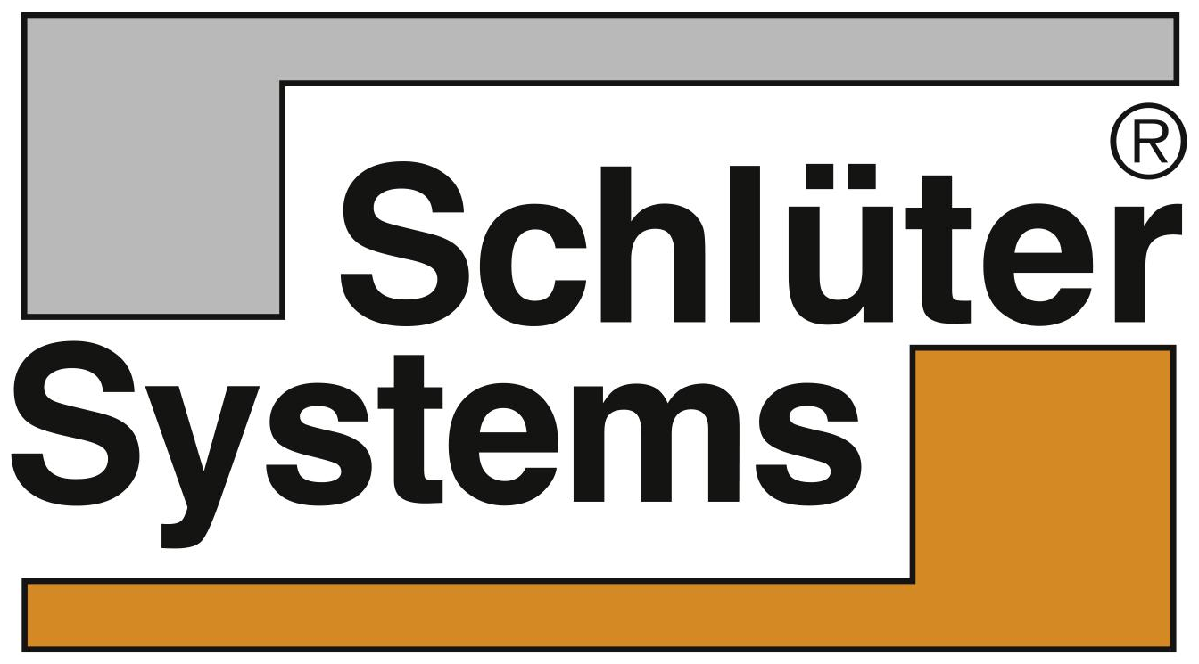 Schluter-Systems architectural metal skirting supplier logo